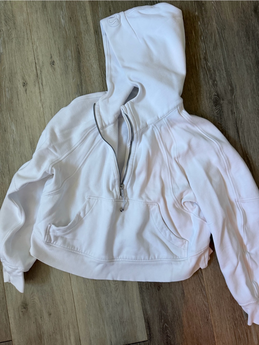 White lululemon hoodie
